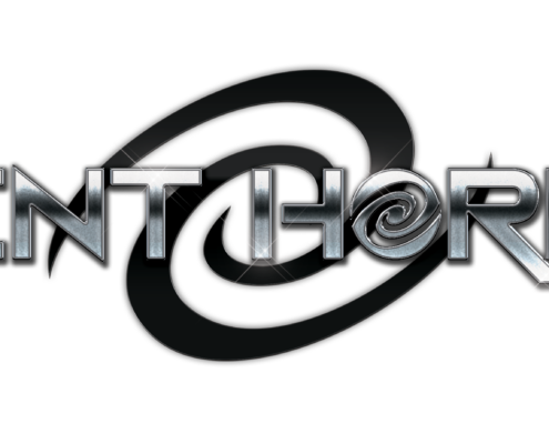 The Event Horizon chrome logo